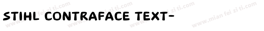 STIHL Contraface Text字体转换